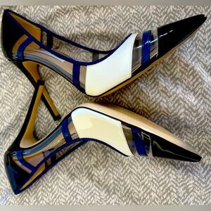 DVF High heel pumps PVC/leather 4.25 inchs 8.5M